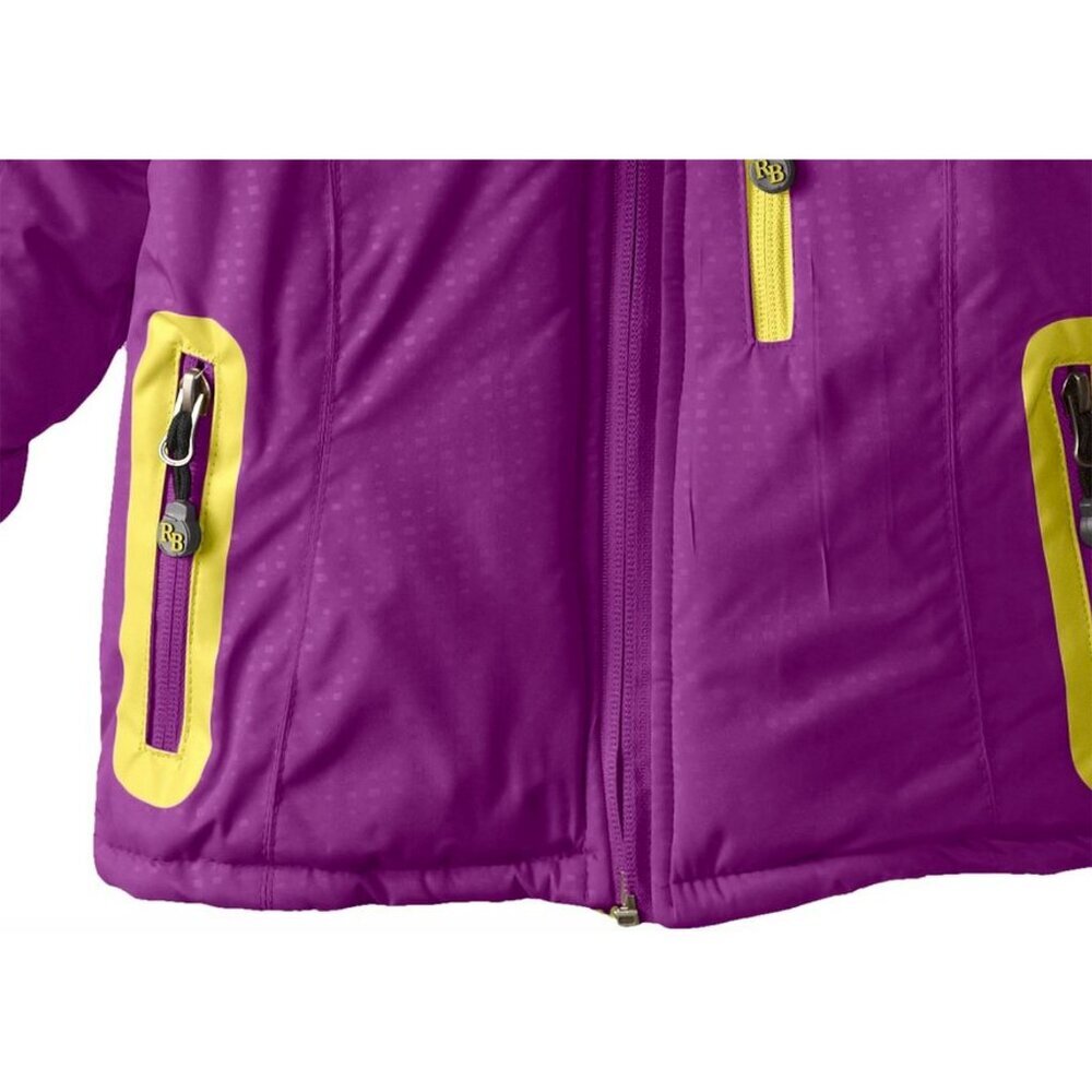 Rugged Bear Baby Girls Snowsuit-Style Winter Puffer Coat Hooded Jacket - Picture 5 of 9